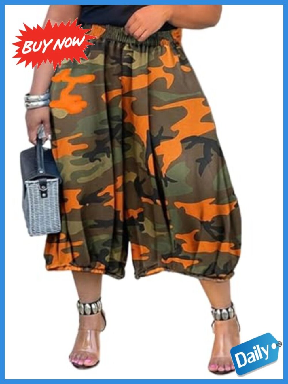 Barrel Leg High Rise Cropped Jeans Polyester Spandex Wide Leg Denim Pants